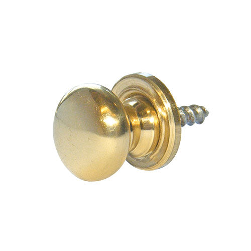 Brass knob ½ diameter with backplate